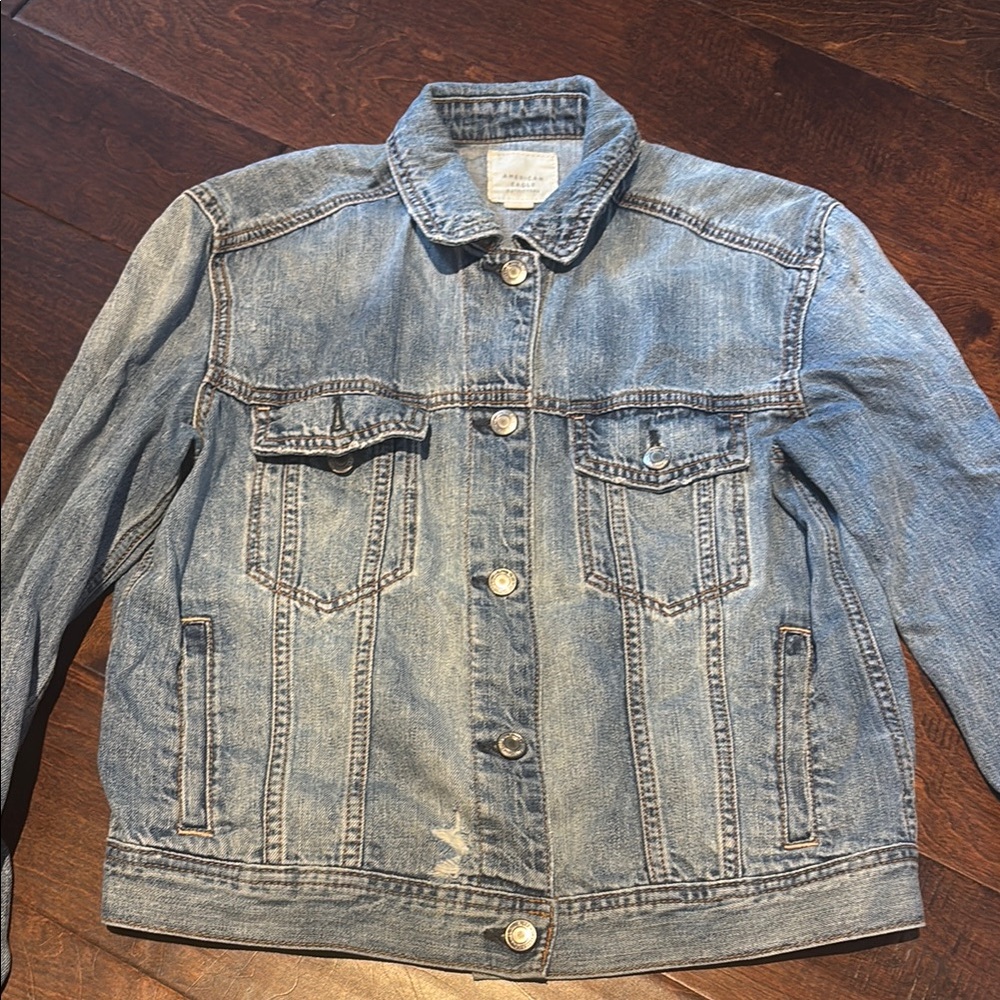American Eagle Outfitters Light Blue Denim Jacket